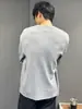 Camiseta de Manga Larga con Cuello Redondo Ligeramente Elástica Estilo Old Money para Hombre, Camisa Base Casual Holgada para Otoño, Conjunto de Estilo Old Money para Viajes Diarios Coreanos