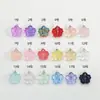 Pendente Flor de Cinco Pétalas de Vidro Multicolorido Brinco Tarraxa Olho de Ovelha Brincos Pulseiras Flor Acessórios Componentes Venda por Atacado