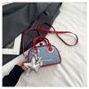 Bolso de Mano de Concha de Moda para Mujer Nuevo Coreano Ins Bolso de Hombro Sencillo de Mezclilla Bolso Cruzado de Nicho de Gama Alta