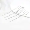 Brincos de Pino com Haste em U Ouro Real 14K18K Cor Preservada Feitos à Mão Acessórios para Brincos Material de Haste para Brinco em Forma de Corrente DIY A59