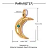 Árbol de la Vida Mariposa Estrella Luna DIY Colgante de Acero Inoxidable Pendientes de Corazón Pentagrama para Mujer Pulsera Joyería de Acero de Titanio Colgante