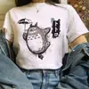 Totoro Studio Ghibli Harajuku Kawaii Camiseta Mujer Ullzang M