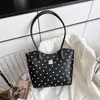 Bolso Casual de Gran Capacidad para Mujer 2026 Verano Nuevo Bolso de Hombro Simple de Lunares Bolso de Mano de Moda para el Trabajo Bolso Tote