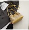Bolso de axila con lazo 2026 para mujer, Bolso de mano moderno casual de gran capacidad, Bolso de paja único con bloques de color de un solo hombro