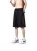 Pantalones cortos de seda de hielo para niños, de verano, finos, negros, deportivos, holgados, de secado rápido, para playa y baloncesto.