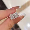 Brincos Stud Quadrados Geométricos de Zircônia Exquisitos Super Brilhantes, Brincos Simples e Versáteis, Brincos Clássicos de Estilo Nicho Atacado