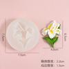 Narciso Flor Plágio Íris Flor de Hibisco Molde de Silicone Saída de Ar do Carro Aromaterapia Gesso Flor de Hortênsia Etiqueta