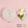 Tulipa frangipani narciso carro saída de ar do carro clipe decoração pedra expansiva aromaterapia gesso molde de silicone