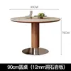 Mesa de Comedor de Pizarra Estilo Vintage para Uso Doméstico, Mesa Redonda Retro para Apartamento Pequeño, Juego de Mesa y Sillas de Comedor de Madera Maciza, Mesa de Comedor para Uso Doméstico, Mesa de Reuniones