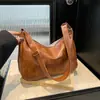 Bolso de Nicho de Gran Capacidad Verano 2025 Nuevo Bolso Dumpling Estilo Bosque Versátil Bolso Cruzado Bolso de Hombro Retro para Viajes