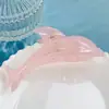 Nuevo Clip de Concha Color Gelatina Delfín con Brillo Clip para el Cabello Estilo Vacaciones Clip para el Cabello Pinza de Tiburón Grande Accesorios para el Cabello para Mujeres