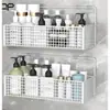 Estante de Almacenamiento sin Taladro Estante de Pared para Baño Organizador de Lavabo sin Rastro para Baño Herramienta Mágica de Almacenamiento para Cocina