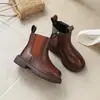 Estilo Británico Dr. Botas Martens 2026 Primavera/Otoño Nueva Versión Coreana Botas de Caña Alta Retro para Niñas Botas Cortas de Suela Gruesa para Niños