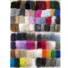 Gola de pelo sintético de raposa, gola de pelo falso, gola com capuz para jaqueta de plumas, acessórios para vestuário de casaco de algodão parka, acabamento em pelo, fornecimento direto do fabricante