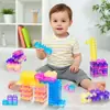 Juguetes Blandos de Carita Sonriente Transfronterizos, Bloques de Gelatina Dulce Maima, Cubo de Agua en Stock, Juguetes de Gelatina