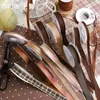Shangjin Otoño e Invierno Maillard Vintage Cinta Flor Regalo Lazo Ramo Pastel DIY Empaque Hecho a Mano Cinta