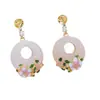 Accesorios para Pendientes de Perlas Retro DIY Productos Semi-Terminados DIY Nuevo Estilo Estilo Chino Patrón de Nube Flor de Ciruelo Orquídea Bambú Crisantemo Accesorios para Pendientes Venta al por Mayor