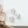 Substituição de Alta Qualidade Cristal K9 Diamante Branco Manicure Diamante Joias Coração Explosivo Ovo de Pombo Diamante Pedregulho de Ângulo Reto Joias