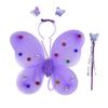 Alas de mariposa de juguete para niños puesto de juguete alas de mariposa de seda de lluvia traje de alas de mariposa luminosas LED
