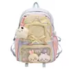Nuevo modelo de mochila escolar para chicas de secundaria, resistente al agua, estilo coreano, gran capacidad, duradera y resistente a la suciedad, mochila de nailon para estudiantes de secundaria