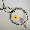 Corona de flores transfronterizas, accesorios para el cabello para viajes de playa, simulación de rosas, novias, Mori Girl, diadema, venta al por mayor