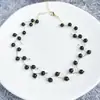 Nuevo Collar de Novia Estilo Coreano con Perlas Artificiales, Cadena para Clavícula con Lazo, Pedrería, Accesorio de Cuello de Vestido de Novia Moderno y Versátil