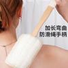 Estropajo con Mango Largo para Baño, Cepillo de Baño con Cerdas de Jabalí, Raspador de Barro, Cepillo para Frotar la Espalda, Artefacto de Baño, Toalla de Baño