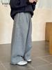 Pantalones de Niña Yojia Otoño e Invierno 2025 Nuevos Holgados Casuales para Niña Pequeña Pantalones Largos Forro Polar Engrosado Ropa de Invierno para Niños