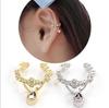 Clipes de orelha de personalidade mais vendidos do Japão e da Coreia, brincos de strass simples em forma de gota de água, zircônia, joias para atacado, fabricantes