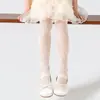 Leggings de Verano Finos Estilo Ins para Niñas con Falda, Malla Transpirable de Color Sólido, Medias Ligeras para Niñas