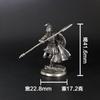 Retro Cobre Blanco Soldado Espartano Modelo de Juguete Shogunato Samurái Regalo para Niños Juego de Mesa Piezas de Ajedrez Adornos