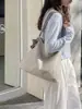 Nova Bolsa de Ombro Cruzada de Grande Capacidade Estilo Preguiçoso, Bolsa Listrada Moderna e Versátil para o Dia a Dia, Viagens de Negócios e Viagens