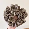 Scrunchie Coreano Dulce y Fresco con Estampado de Leopardo Resistente de Alta Calidad para Cola de Caballo Francesa