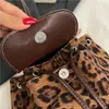 Mochila para Niña Estilo Coreano Dulce y Linda Estampado de Leopardo Bordada de Gama Alta Versátil Transfronteriza para Estudiantes Niños