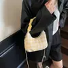 Bolso de Mano Pequeño a Cuadros Transfronterizo para Mujer 2026 Nuevo de Moda Tendencia Bolso Nube Plegado Bolso Cruzado de Cadena para Mujer de Verano
