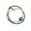 Pulsera de Piedra Natural Estilo Étnico Tibetano Nuevo Retro Simple Personalidad para Hombre y Mujer Serie Cuentas Nepalés Tejida