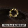 Joyería Jingde, 11 mm, cristal natural, pequeñas cuentas redondas, anillo para correr, piedra lunar, ágata, accesorios para pulseras DIY, venta al por mayor