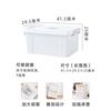 Caja de almacenamiento de plástico extragrande, organizador de ropa para el hogar, juguetes, caja de almacenamiento gruesa con ruedas, caja de almacenamiento tipo baúl.
