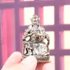Latão Guan Gong Leitura Noturna Primavera e Outono Guan Yu Retro Decoração de Casa Artesanato de Mesa Coleção Ornamento de Cobre