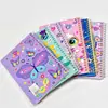 Caderno A5 Espiral Desenho Animado Sanrio Alto Valor de Cor Linha Colorida Página Interna Notas de Estudante Mensagem Notas Fofas de Estudante
