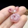 Ágata Natural Cerradura Ruyi Maleta Pequeña Joyería DIY Fuente de Sal Nube Auspiciosa Accesorios de Cerradura Colgante Pulsera Accesorios de Cuerda Trenzada