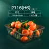 Cajas desechables para sushi, recipientes rectangulares para alimentos, loncheras transparentes, cajas de empaque para rollos de comida y fruta/verdura y carne, cajas para frutas
