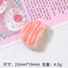 Galletas tipo Sándwich de Crema Juguete Alimenticio Dibujos Animados Accesorios de Joyería Hechos a Mano DIY Pegamento de Crema Resina Accesorios Pequeños Material para Pasador de Pelo