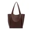 Bolsa de Ombro Estilo Casual com Textura Trançada tipo Balde para Mulheres Outono Nova Chegada Grande Capacidade para o Dia a Dia Bolsa Tote de Axila