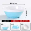 Bol para Fideos Imitación Porcelana Melamina A5, Bol Engrosado Forma de Caracol, Bol para Fideos con Sopa de Res, Bol para Ramen de Tienda de Fideos Bicolor de Pie Alto, Logo Personalizado