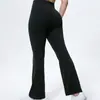 Pantalones largos de pierna ancha ajustados de cintura alta con empalme transfronterizo para mujer, levanta glúteos y control de abdomen, para deportes, correr, fitness y yoga
