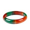 Pulsera de Ágata Roja Pulsera de Calcedonia Roja y Verde de Color Bonito Joyería Regalo para Mujer Pulsera de Jade Jade