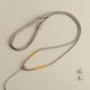 DIY cordão de fio de ouro tecido à mão cera de abelha de ouro Heiian pingente de jade corda de pingente de nó plano de fio de ouro feminino atacado