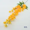 Delphinium de 3 ramas flor de seda artificial para decoración de salón de bodas, escenario y centro comercial, arreglo floral artificial para expositores de techos altos