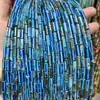 Opcional multicolor 4x13mm cilíndrico pedra semipreciosa tubo cilíndrico Jaspe Impressão